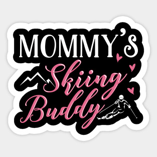 Mommy's Skiing Buddy Sticker